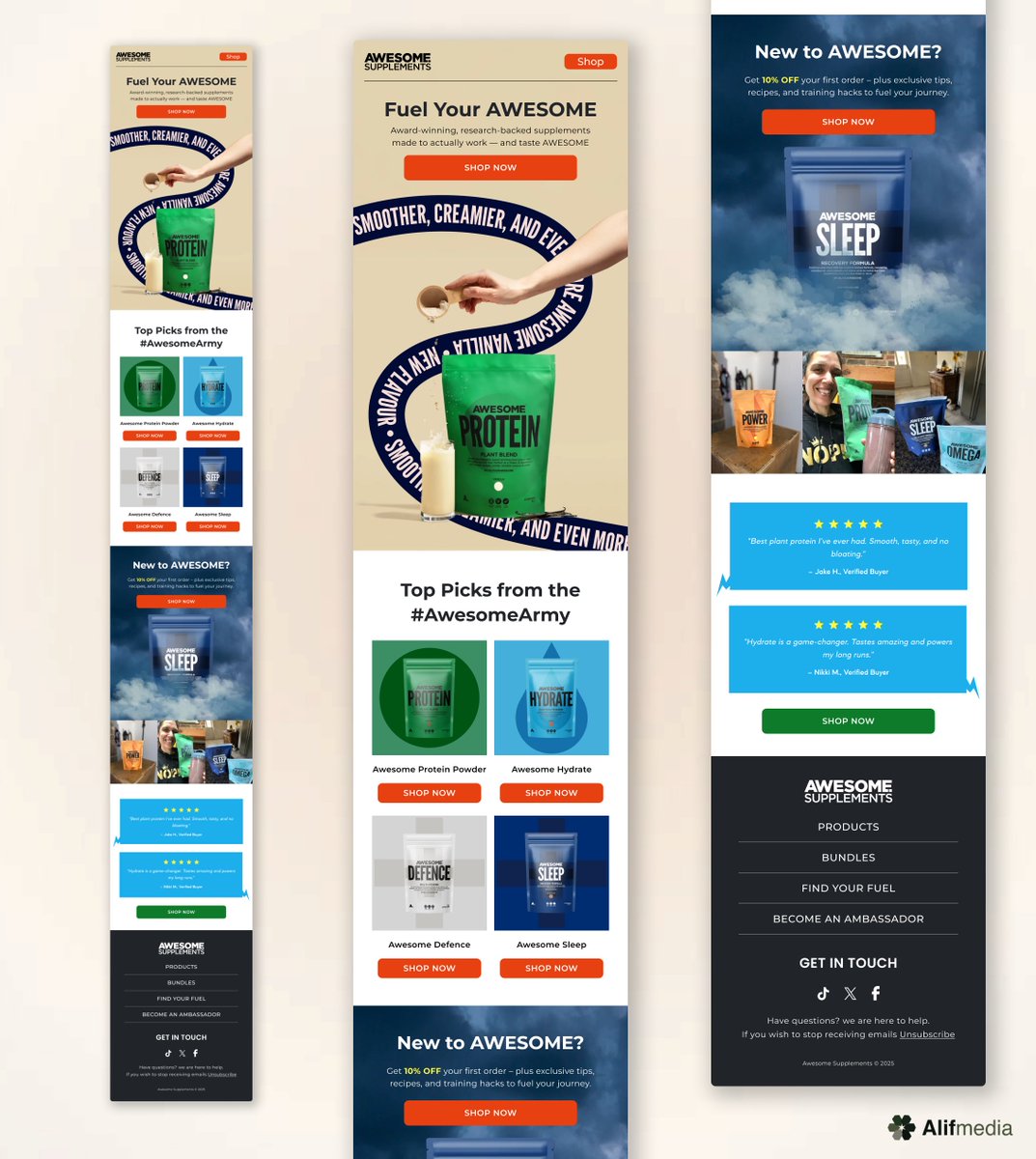 Email design example 3